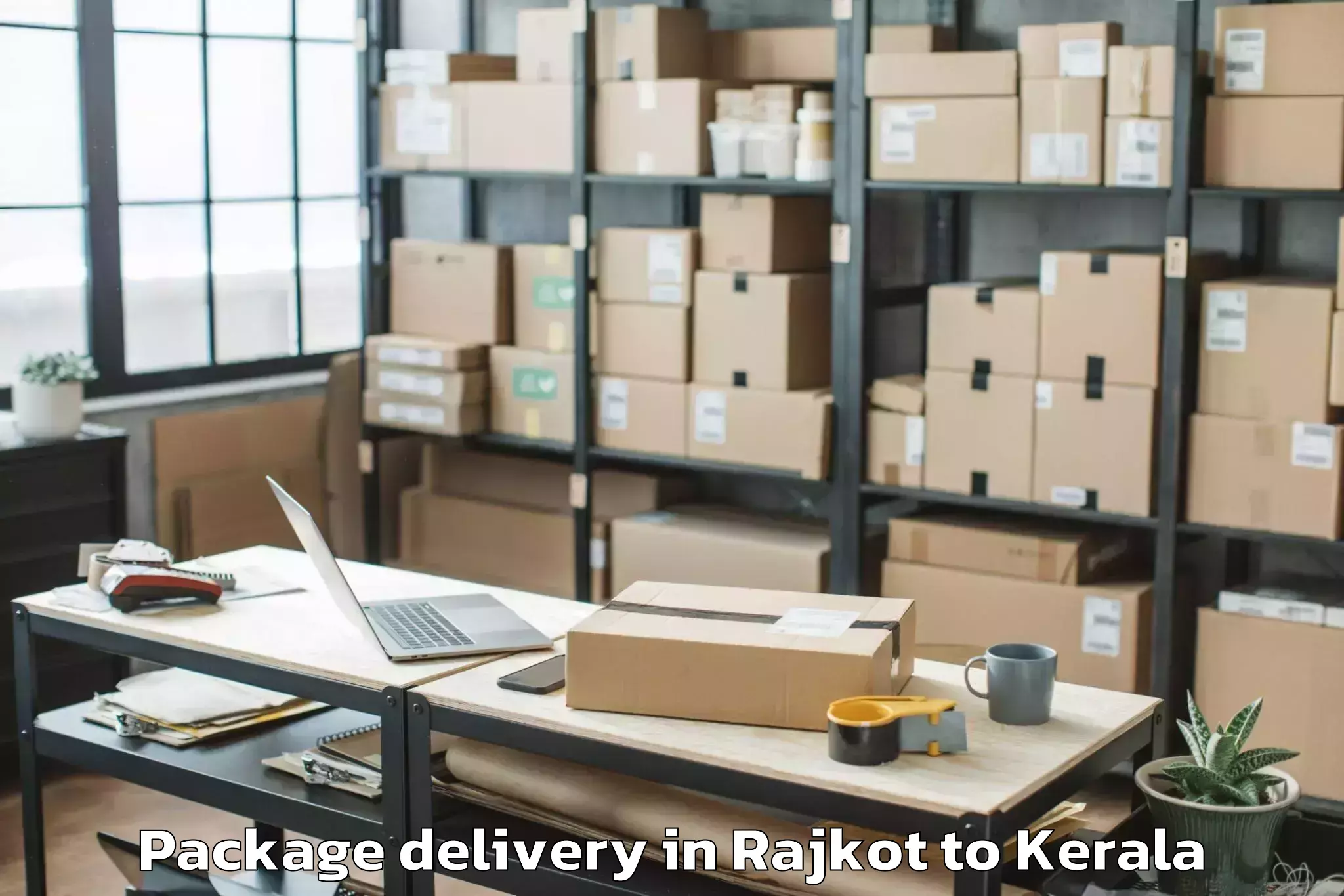 Hassle-Free Rajkot to Sree Chitra Thirunal Institute Package Delivery